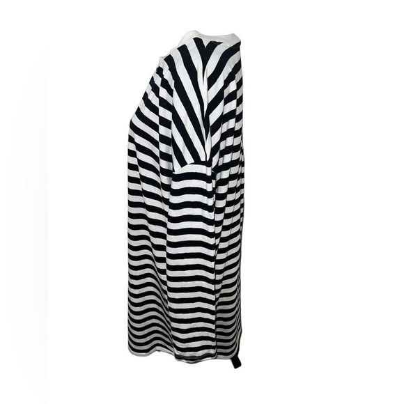 H&M Black and White Striped Midi Dress - Picture 3 of 5
